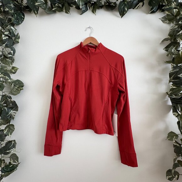 Lululemon Athletic Nulu Cropped Define Full Zip Jacket Cayenne NWT Women’s Sz 12 - Picture 1 of 9